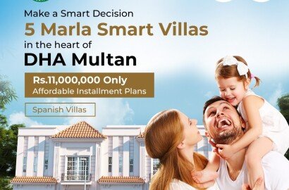 5 Marla Spanish Villas in Sector T, DHA Multan on Easy Instalments