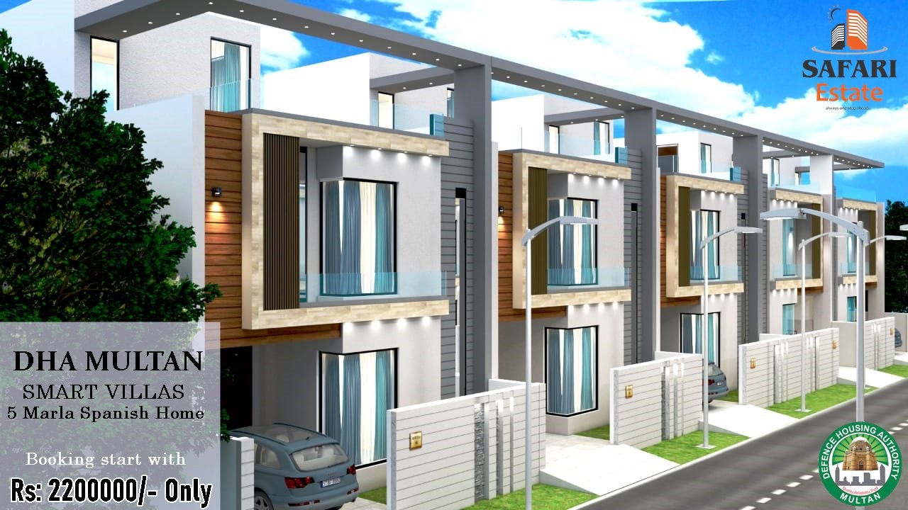 5 Marla Spanish Villas in Sector T, DHA Multan on Easy Instalments