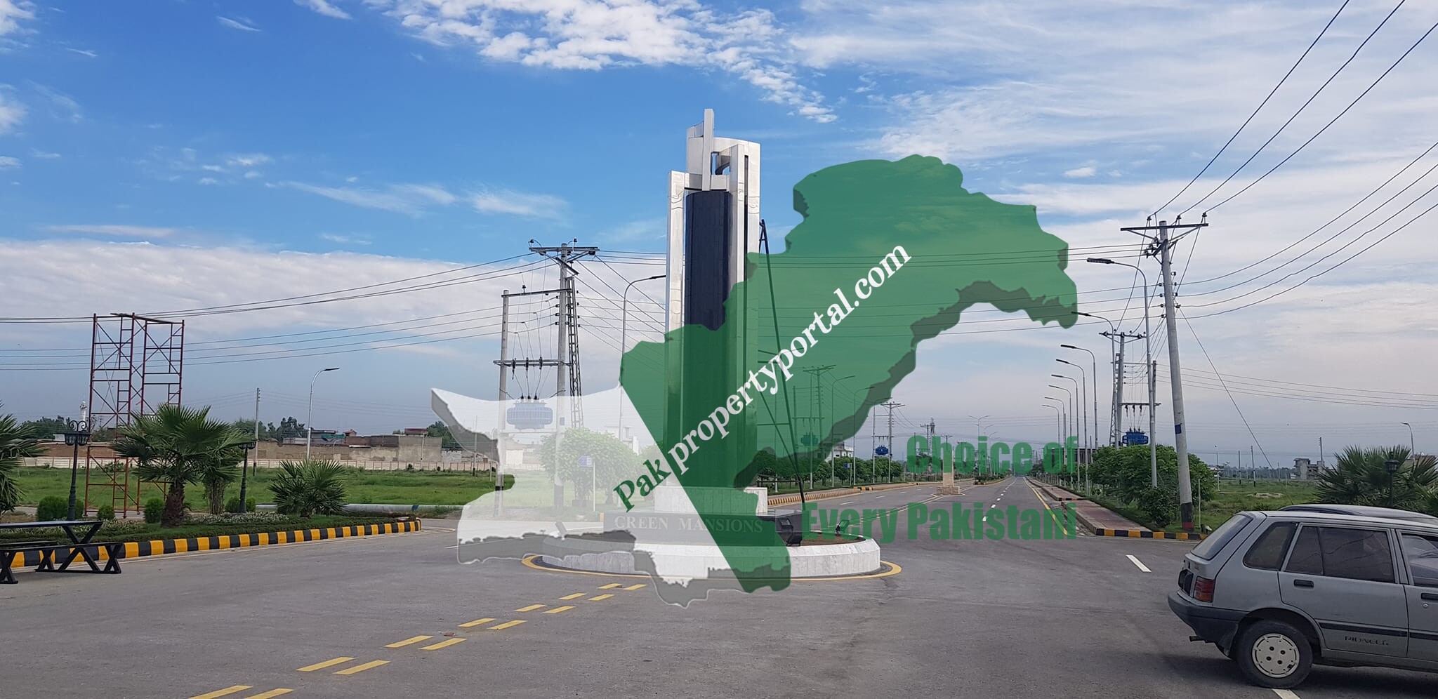 10 Marla Plot For Sale  Phase 1Green mantions Mardan